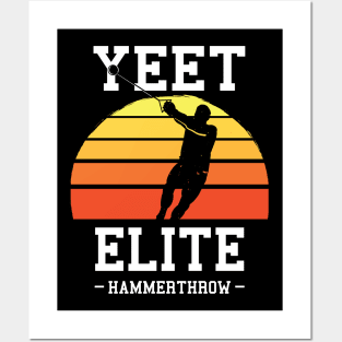 Yeet Elite Hammerthrow Retro Track N Field Athlete Posters and Art